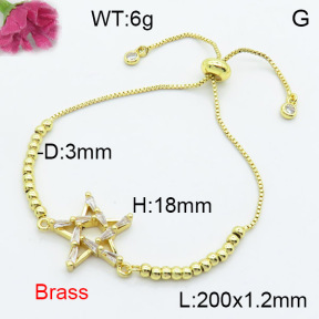Fashion Brass Bracelet  F3B404237bbml-L024