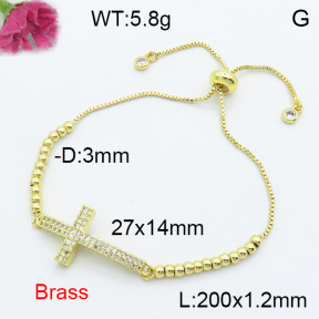 Fashion Brass Bracelet  F3B404242bbml-L024