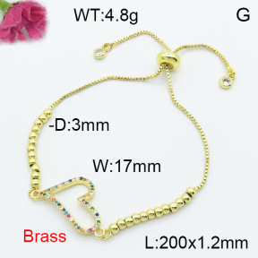 Fashion Brass Bracelet  F3B404248bbml-L024