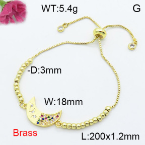 Fashion Brass Bracelet  F3B404249bbml-L024