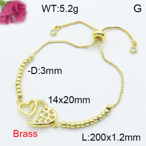 Fashion Brass Bracelet  F3B404252bbml-L024