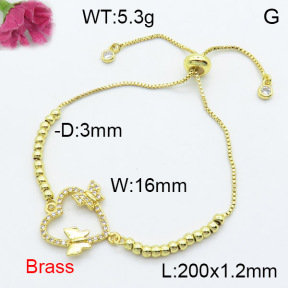 Fashion Brass Bracelet  F3B404255bbml-L024