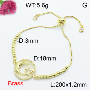 Fashion Brass Bracelet  F3B404256bbml-L024