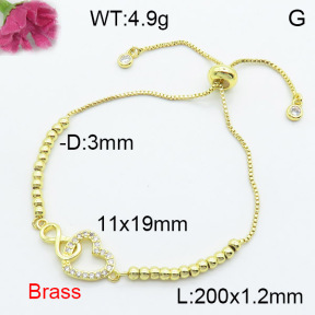 Fashion Brass Bracelet  F3B404257bbml-L024