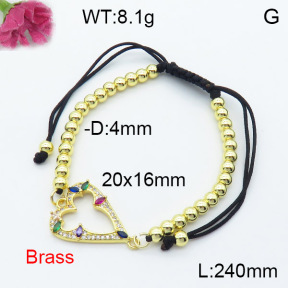 Fashion Brass Bracelet  F3B404268bbml-L024