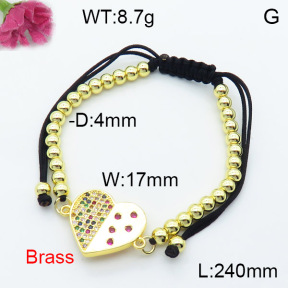 Fashion Brass Bracelet  F3B404269bbml-L024