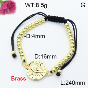 Fashion Brass Bracelet  F3B404271vbmb-L024