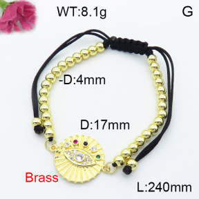 Fashion Brass Bracelet  F3B404273vbmb-L024