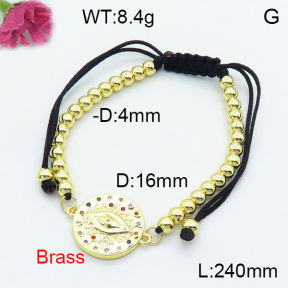Fashion Brass Bracelet  F3B404274vbmb-L024