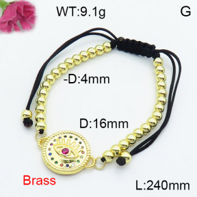 Fashion Brass Bracelet  F3B404275vbmb-L024