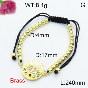 Fashion Brass Bracelet  F3B404276vbmb-L024