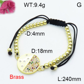 Fashion Brass Bracelet  F3B404278bbml-L024