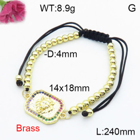 Fashion Brass Bracelet  F3B404283vbmb-L024