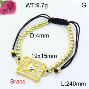 Fashion Brass Bracelet  F3B404285vbmb-L024