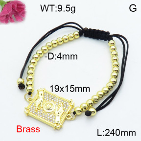 Fashion Brass Bracelet  F3B404286vbmb-L024