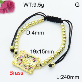 Fashion Brass Bracelet  F3B404289bbmj-L024