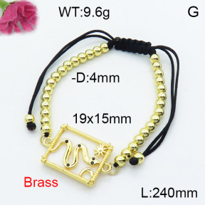 Fashion Brass Bracelet  F3B404291vbnl-L024
