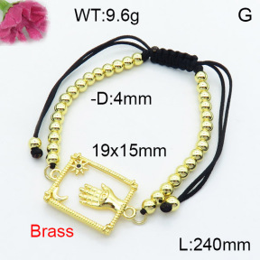 Fashion Brass Bracelet  F3B404292vbnl-L024