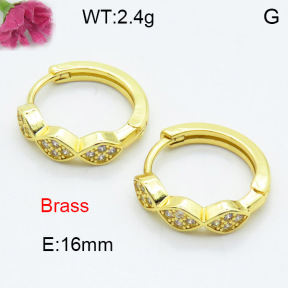 Fashion Brass Earrings  F3E402329ablb-L024
