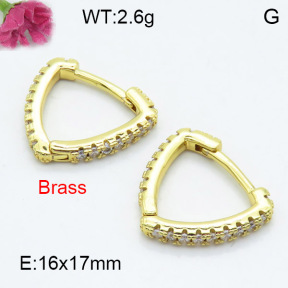 Fashion Brass Earrings  F3E402331ablb-L024
