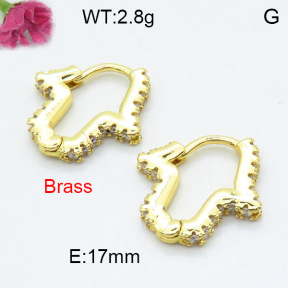 Fashion Brass Earrings  F3E402333ablb-L024