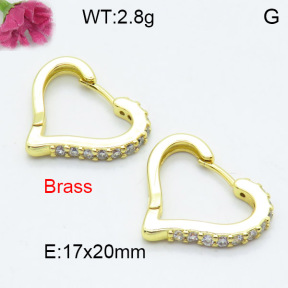 Fashion Brass Earrings  F3E402334ablb-L024