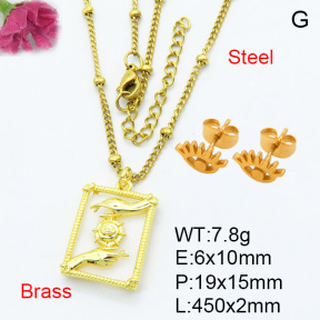 Fashion Brass Sets  F3S007427ablb-L024