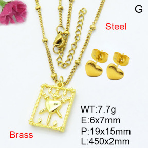 Fashion Brass Sets  F3S007428ablb-L024