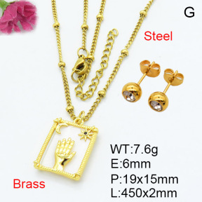 Fashion Brass Sets  F3S007429ablb-L024