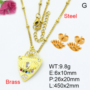 Fashion Brass Sets  F3S007432aajl-L024