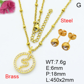 Fashion Brass Sets  F3S007433ablb-L024