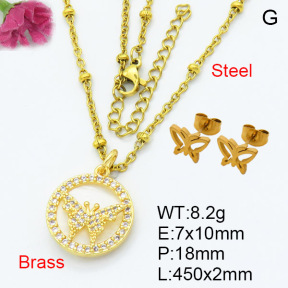 Fashion Brass Sets  F3S007435ablb-L024