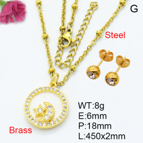 Fashion Brass Sets  F3S007436ablb-L024