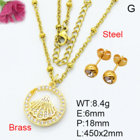 Fashion Brass Sets  F3S007437ablb-L024