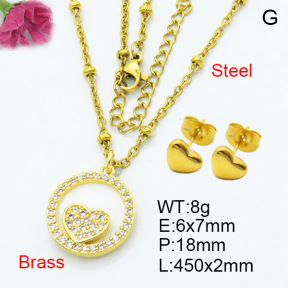 Fashion Brass Sets  F3S007438ablb-L024