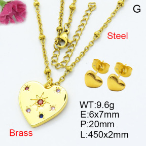 Fashion Brass Sets  F3S007439avja-L024