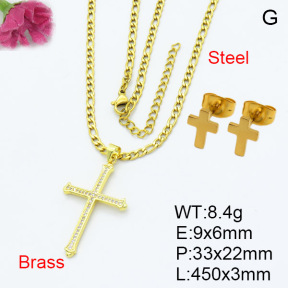 Fashion Brass Sets  F3S007444aajl-L024