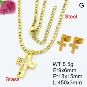 Fashion Brass Sets  F3S007445aajl-L024