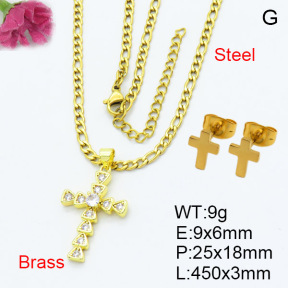 Fashion Brass Sets  F3S007446aajl-L024