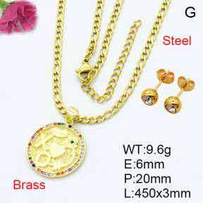 Fashion Brass Sets  F3S007448aajo-L024