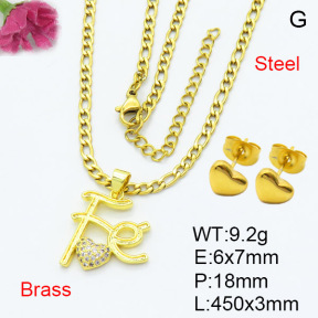 Fashion Brass Sets  F3S007451avja-L024