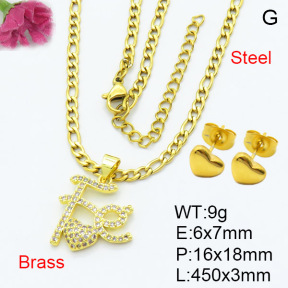 Fashion Brass Sets  F3S007452aajl-L024