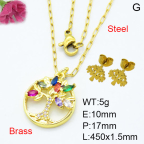 Fashion Brass Sets  F3S007465aajo-L024