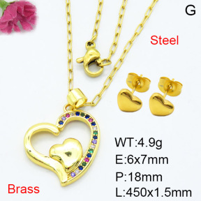 Fashion Brass Sets  F3S007468vail-L024