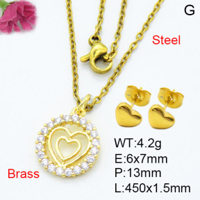 Fashion Brass Sets  F3S007474vail-L024