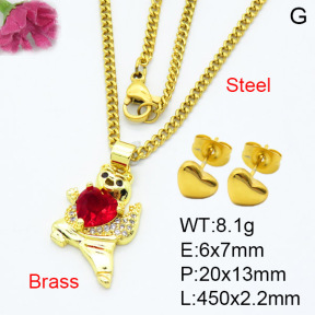 Fashion Brass Sets  F3S007493baka-L024