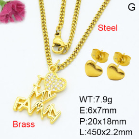 Fashion Brass Sets  F3S007499avja-L024