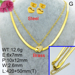 Fashion Brass Sets  F3S007502vail-L024