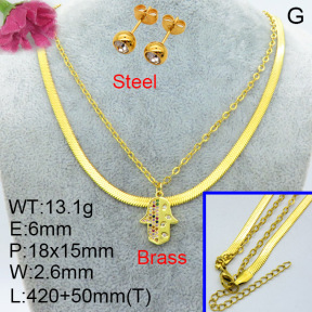 Fashion Brass Sets  F3S007503aajl-L024