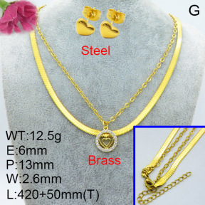 Fashion Brass Sets  F3S007504vail-L024